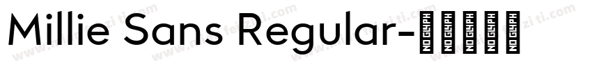 Millie Sans Regular字体转换
